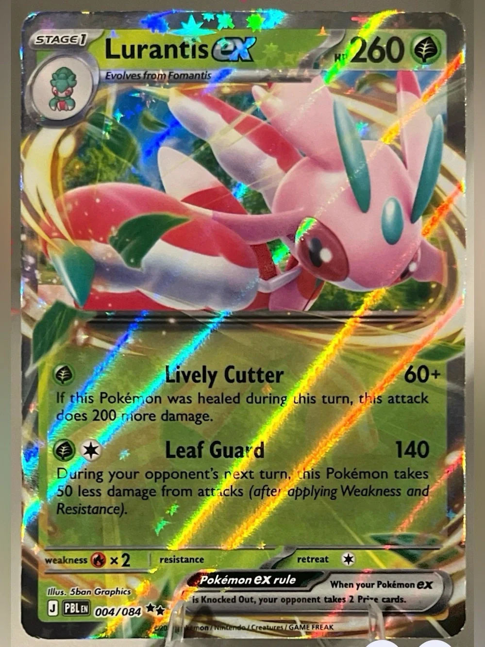 Pokémon TCG: Pitch Black - LURANTIS EX 004/084 NM